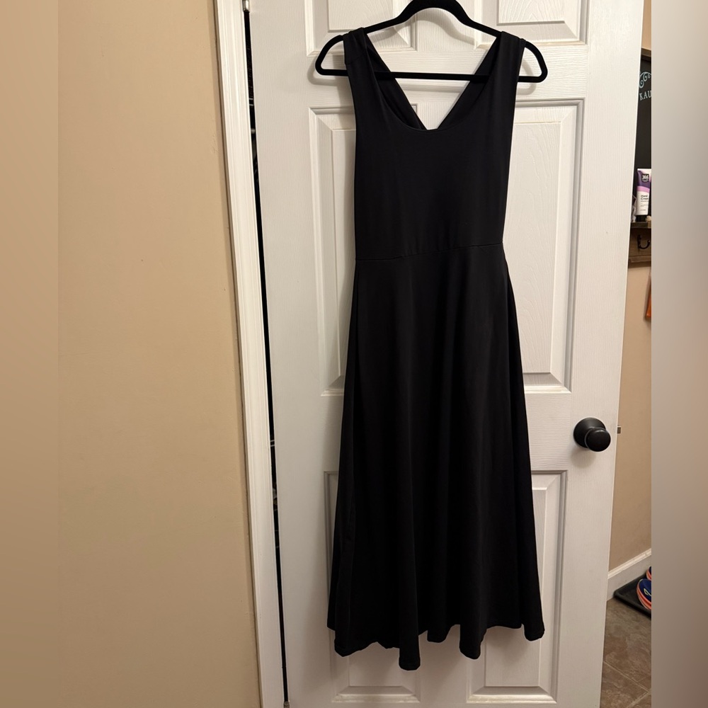 Pact Black Maxi Dress
